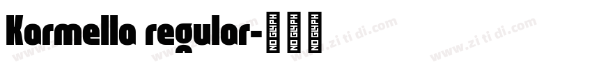 Karmella regular字体转换